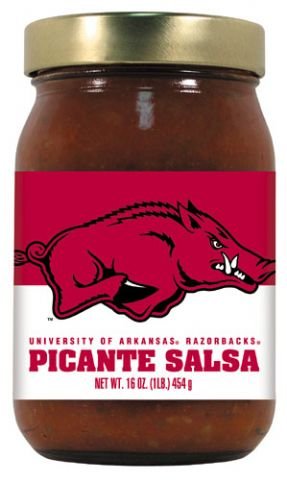 Arkansas Razorbacks NCAA Picante Salsa - 16oz by Hot Sauce Harry's