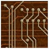 ArtScape 8' OS Gold Circuit Board Pool Table Cloth