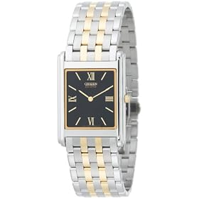 Citizen Men's Eco-Drive Stiletto Two-Tone Watch #AR1004-51E