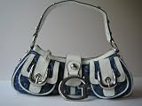 Guess Primary Small Denim Shoulder Bag in Blue