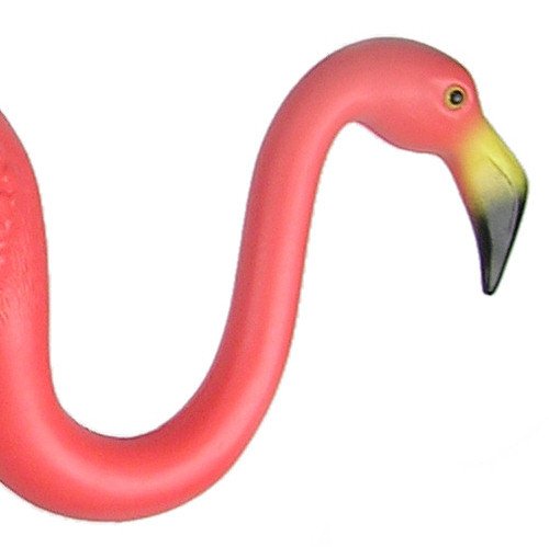 2 Pink Flamingos Classic Retro Signed Garden Statue Decoration Pair Made in USA