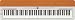 Yamaha P155S Contemporary Piano with Cherry Top Board, Silver