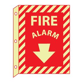3d Glow Sign Plastic - Fire Alarm