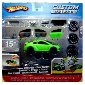 Hot Wheels Custom Motors Starter Set - TUNER (Lime Green)