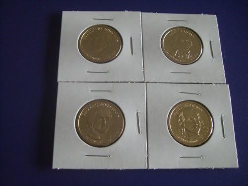 2007 - 2010 P First 14 Presidential Golden Uncirculated Dollar Coins Set From Philadelphia Mint