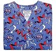 Medical Uniform - USA Ribbon Patriotic July 4th Holiday Scrub Top (XS-3X) SIZES RUN LARGE!