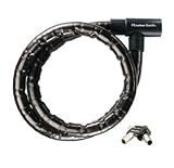Master Lock Kabelschloss PanzR Bike Kabelschloss, schwarz, vinylbeschichtet - 