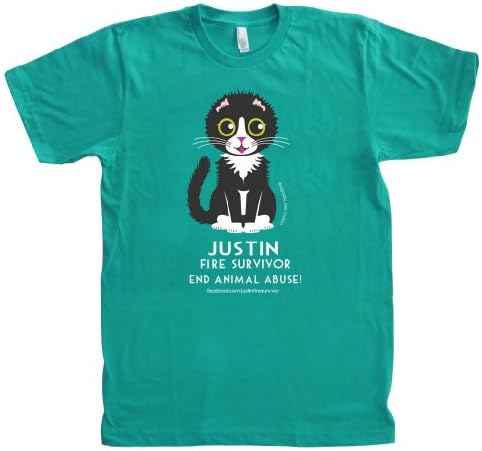 Squirrel Den Studio Women's Justin Fire Survivor Slim Fit Tee Large Jade Green