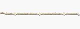 Miami Hurricanes U Miami / Hurricane / Canes 7 5/8 Bracelet - 14KT Gold Jewelry