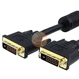 eForCity 10 FEETS / 3 Meter Black DVI-D Male / Male Digital / Digital Dual Link Cable for Flat Panel Displays, Digital CRT Displays, HDTV and Video Projectors, including DFP and LCD types