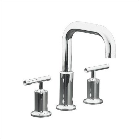 Deck Set Wide Spread Tub Filler by Kohler - K-T14428-4-VAL in Brushed Chrome