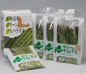 美瑛産朝もぎグリーンアスパラガス　M~L混合　2kg