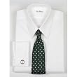 Trim Fit Pinpoint Oxford European Straight Collar French Cuff Dress Shirt