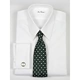 Trim Fit Pinpoint Oxford European Straight Collar French Cuff Dress Shirt