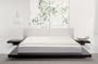 King Modloft Worth Modern Platform Bed in Wenge Finish with Nightstands