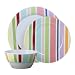 Melamine 12-pc. Dinnerware Set - Stripe