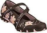 Skechers Infant Girls' S Lights Bikers Mary Janes,Chocolate/Pink,8 M