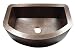 Yosemite Home Decor CSS1652-F 16-Gauge Hammered Single Bowl Curved Farmhouse Sink, 33-by-22-by-9-1/2-Inch, Solid Copper