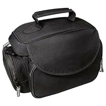 Opteka Microfiber Deluxe Photo/Video Camera Gadget Bag with LCD Protectors, Lens Cleaning Kit & Tabletop Tripod