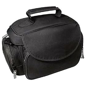 Opteka Microfiber Deluxe Photo/Video Camera Gadget Bag with LCD Protectors, Lens Cleaning Kit & Tabletop Tripod