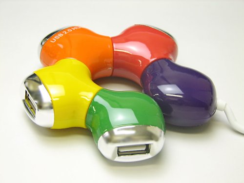 上海問屋 ドーナツ型 4ポートUSBハブ DN-USB Donut HUB