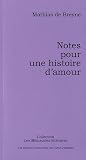 Notes pour une histoire d'amour