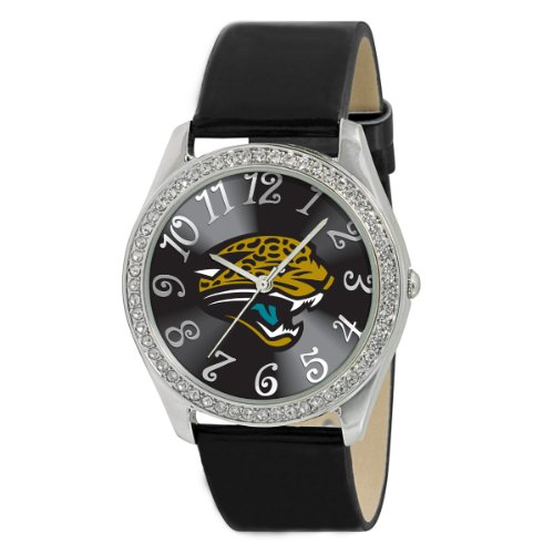 Game Time Women's NFL-GLI-JAC Glitz Classic Analog Jacksonville Jaguars Watch