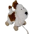 JellyCat Truffles Pull Along Dog Plush Toy- Removable Wheels