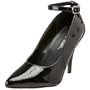 Pleaser Women's Vanity-431 Ankle-Strap Pump,Black Patent,7 M US