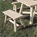 Cedar Log Bench Set of 2 - 36