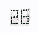 Umbra Numbra Contemporary Custom House Numbers- Nickel & Black