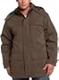 London Fog Men's 34" Bonded Micro Zip Out Parka,Olive,Medium