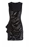 NoeMie Women Elegant Black Beaded Evening Dress
