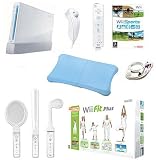Nintendo Wii Fit Plus Accessory Bundle with Soft Sports Pack