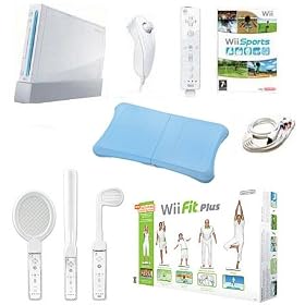 Nintendo Wii Fit Plus Accessory Bundle with Soft Sports Pack