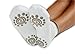 BEST Non Slip Skid Yoga Pilates Socks with Grips Cotton for Women Pack of 4 size 8-10