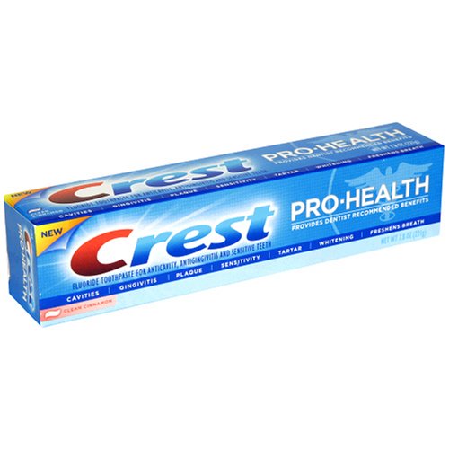 Crest Pro-Health Fluoride Toothpaste, Clean Cinnamon, 7.8-Ounce (Pack of 4) by Crest