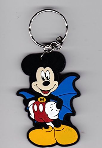 (MM1) MICKEY MOUSE Walt Disney Animation Cartoon Network Rubber Keychain / Key-ring 1.5x2.5 Inches