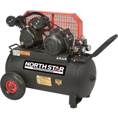 - NorthStar Belt Drive Single-Stage Portable Air Compressor - 2 HP, 20-Gallon, Horizontal, 5.5 CFM On Sale