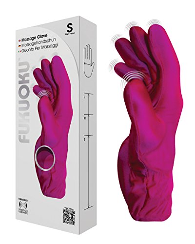 Fukuoku Pink Right Hand Five Finger Vibrating Massage Glove - (fits Small To Medium Hand)