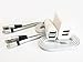 Omni INC Galaxy Note 4 S6 Micro USB w/ Aluminum Head Bundle - 2PCS 1M (3.3FT) FLAT -No Tangles- Micro USB to USB 2.0 Data Sync Charger Micro USB Cable for Samsung Galaxy S6 S4 Note 4 IV, 1 Dual USB port Car Charger adapter, 1 Dual USB Port AC Home Wall Charger Travel Power Adapter