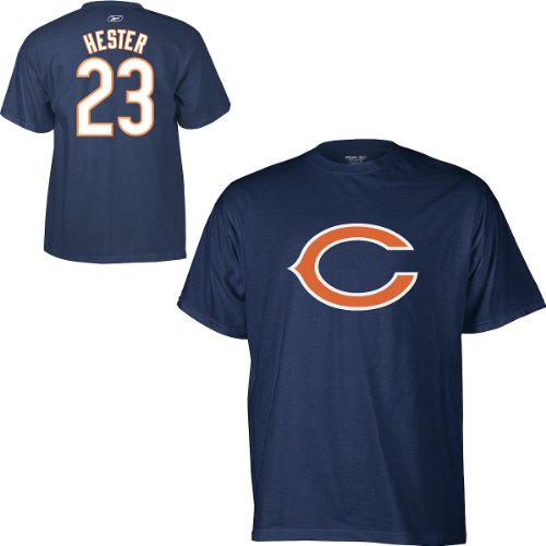 Reebok Chicago Bears Devin Hester Name & Number T-Shirt, X-Large