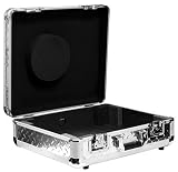 MARATHON MA-ETT EURO STYLE TURNTABLE CASE - SILVER DIAMOND FINISH