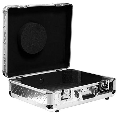 MARATHON MA ETT EURO STYLE TURNTABLE CASE   SILVER DIAMOND FINISH