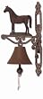 Sunset Vista Designs Painted Cast Iron Bell - Horse