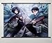 Attack on Titan Home Decor Anime Shingeki no Kyojin Cosplay Wall Scroll Poster Fabric Painting Levi & Mikasa Ackerman 23.6 X 17.7 Inches-134