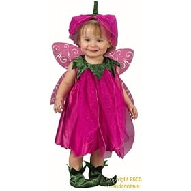 Infant Adorable Tulip Fairy Costume with Wings, Booties and Headpiece