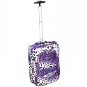 Frenzy Safari 20 Inch Cabin Approved Trolley Case (Leopard Purple)