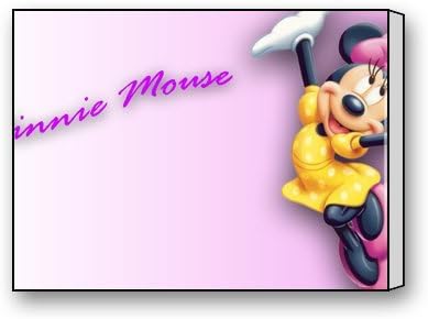 Funnyone Custom Modern Wall Art Decoration for Home Minnie Mouse Canvas Prints