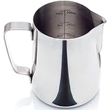 Cafe Luxe Stainless Steel Frothing Pitcher for Espresso Machines, Milk Frothers & Latte Art (12 or 20 oz.)